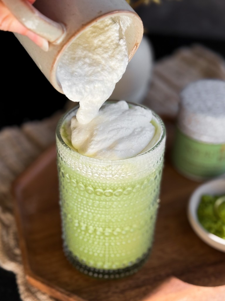 Salted Maple Matcha with Cold Foam
