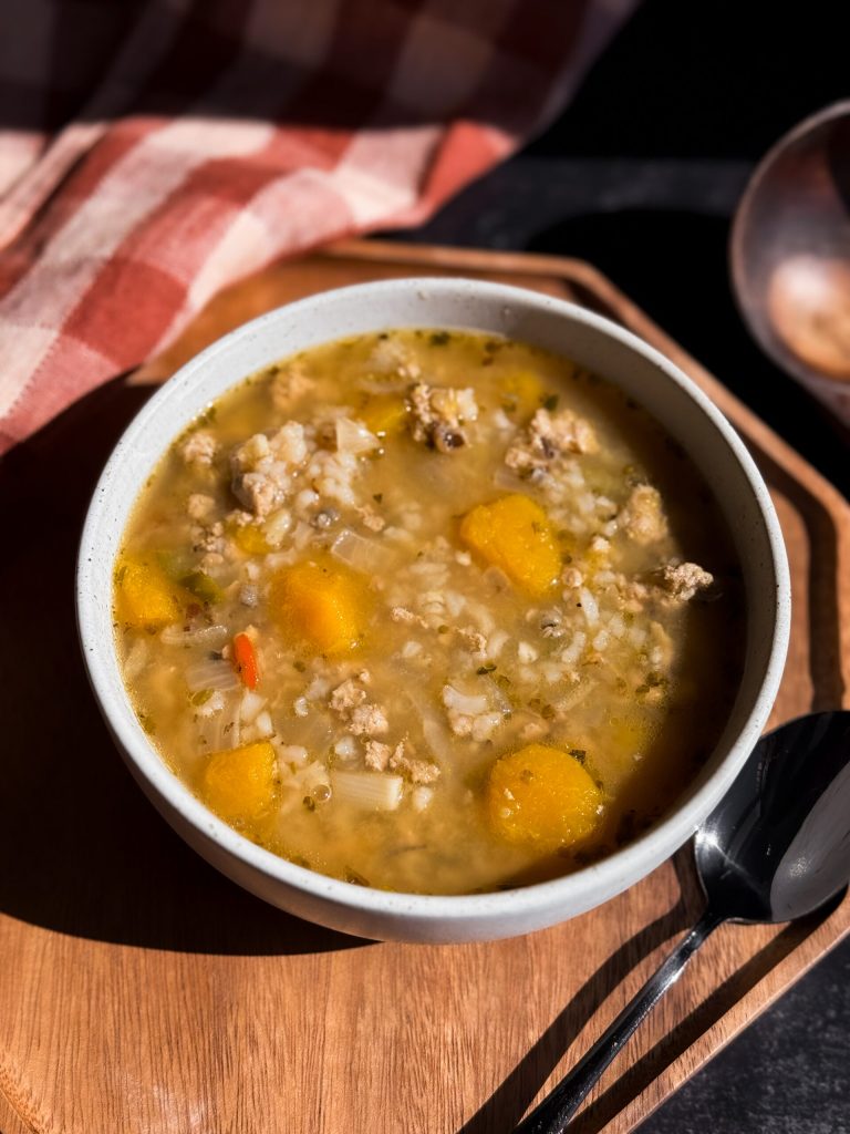 Turkey and Acorn Squash Soup