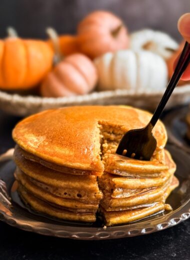 Gluten-Free Pumpkin Pancakes (with oat flour)
