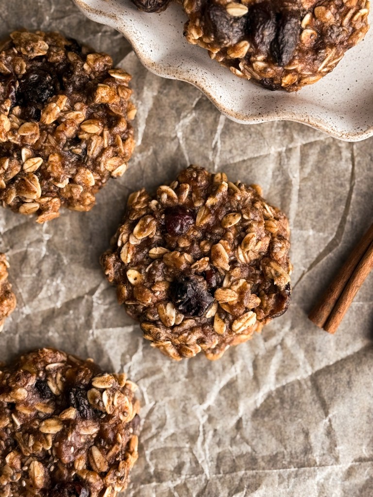 Chewy Breakfast Cookies (no added sugar)