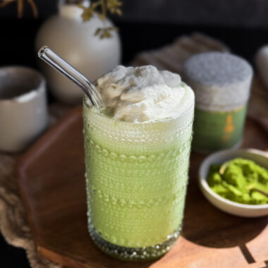 Salted Maple Matcha with Cold Foam