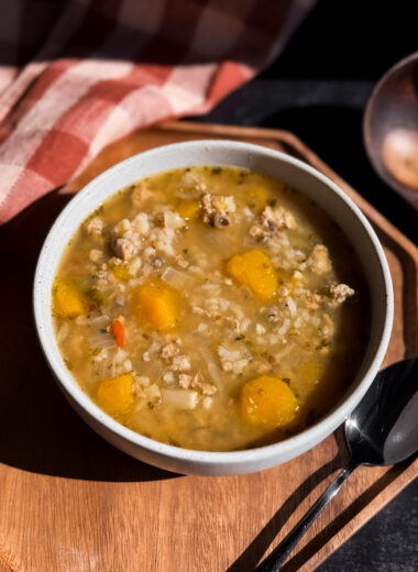Turkey and acorn Squash Soup