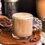 Healthy Hot Mocha Latte with Chocolate Date Syrup