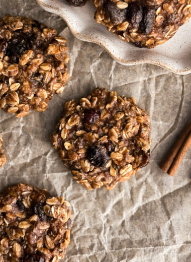 Chewy Breakfast Cookies (no added sugar)