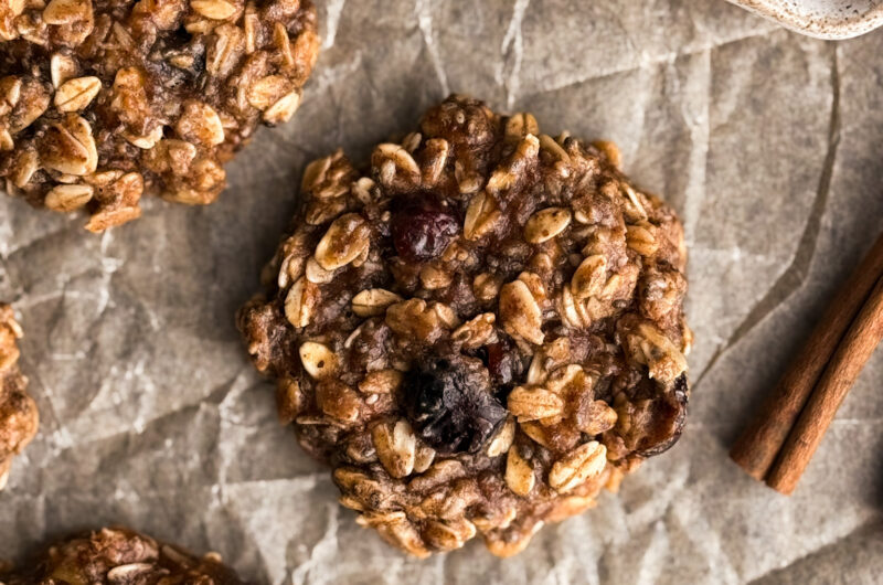 Chewy Breakfast Cookies (no added sugar)