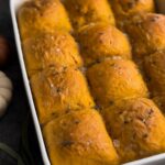 Super soft Pumpkin Sage Dinner Rolls that are the perfect Thanksgiving roll recipe! This is the most popular recipe for rolls on Pinterest and Instagram!