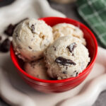 A healthy homemade peppermint ice cream recipe created by home-cooked living.