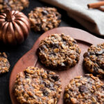 Hearty Pumpkin Oat Cookies aka THE BEST Pumpkin Breakfast Cookies! Created by home-cooked living, a healthy recipe website.