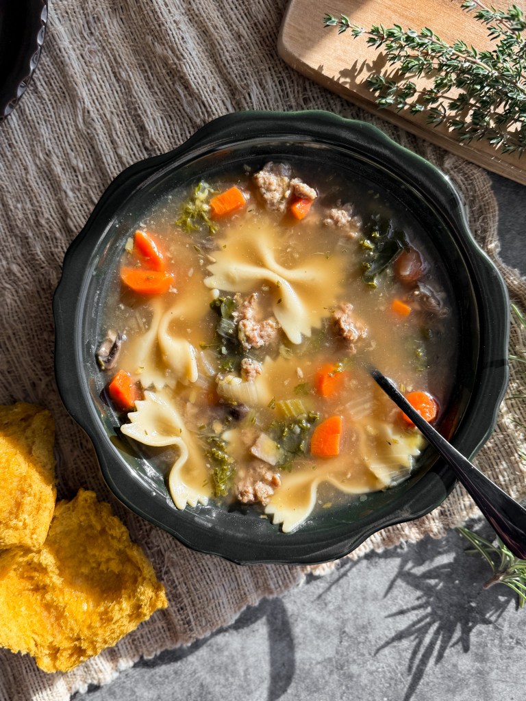 Italian Sausage and Pasta Soup Home-Cooked Living