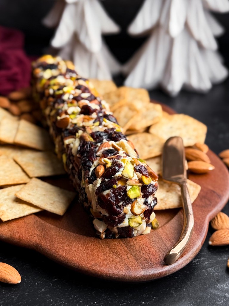 Christmas Cheese Log for Christmas, New Years Eve, or any other special occasion!