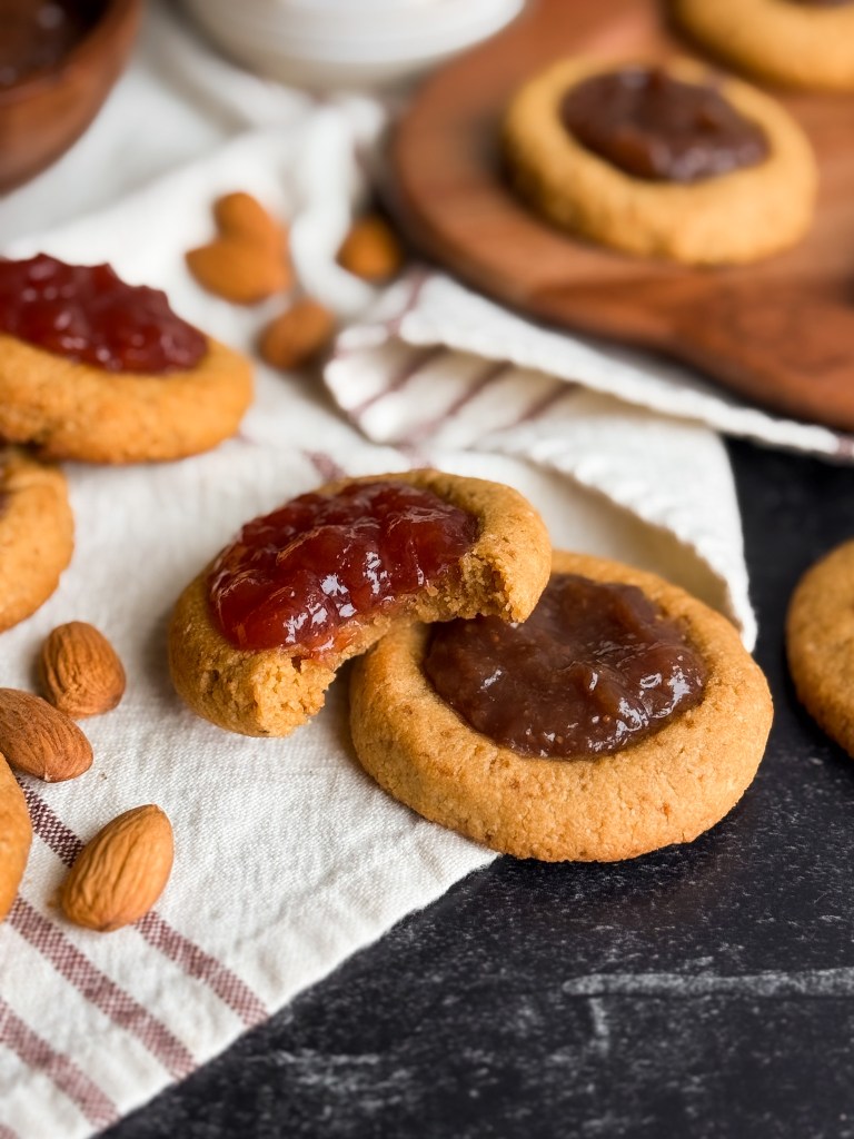 gluten free Almond Thumbprint Cookies home cooked living
