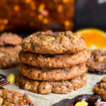 Christmas Oatmeal Cookies - a healthy Christmas cookie recipe with pistachios, cranberries, and homemade toffee. A Christmas cookie by home-cooked living.