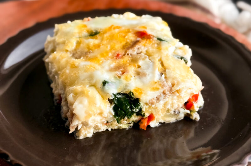 Egg White Breakfast Casserole by home-cooked living