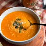 A unique tomato soup recipe: Pumpkin Tomato Soup.