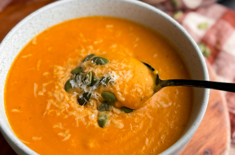 A unique tomato soup recipe: Pumpkin Tomato Soup.
