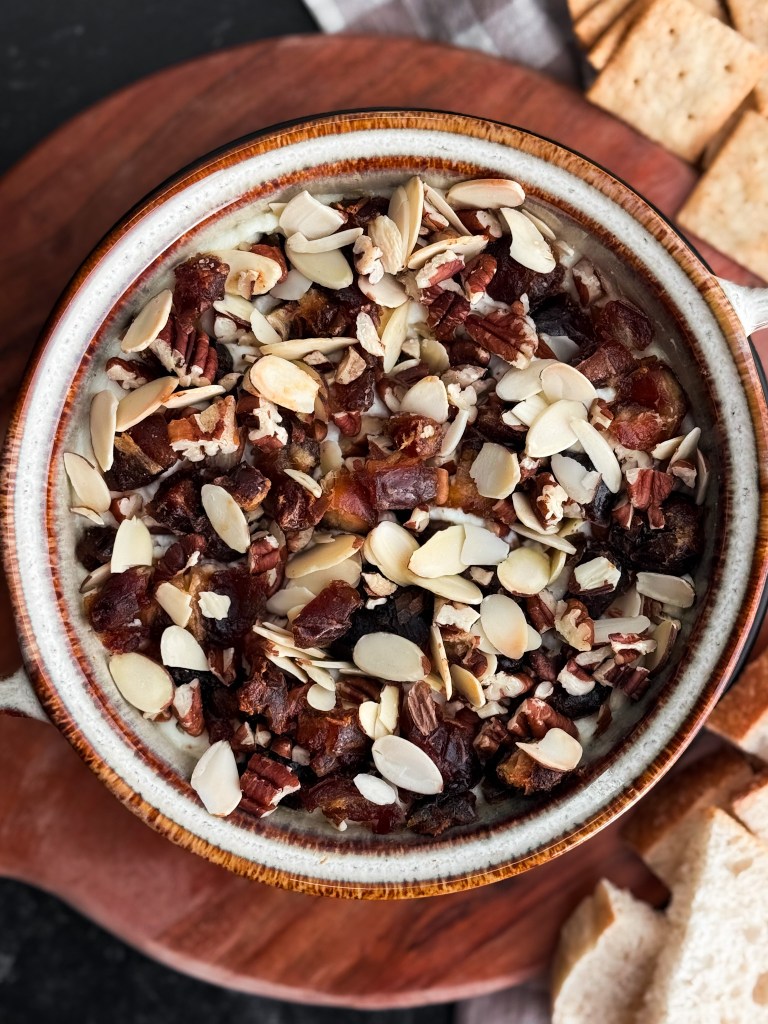 Baked Ricotta Appetizer with Dates and Nuts