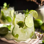 Healthy Mojito Mocktail aka Virgin Mojito. Recipe by home-cooked living. No syrups, alcohol, or artificial flavors - just real ingredients!