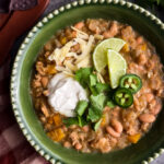 Salsa Verde Chicken Chili recipe by Home-Cooked Living, a healthy recipe website with simple, easy, and healthy recipes.