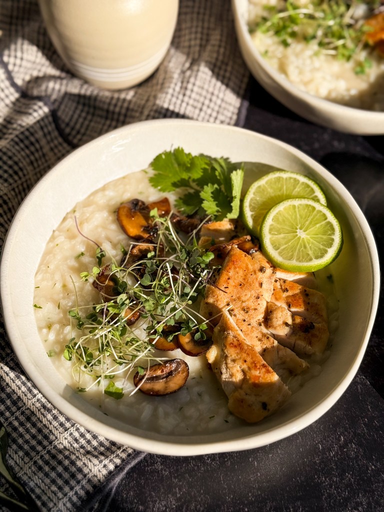 Brothy Coconut Lime Rice and Chicken by Home-Cooked Living