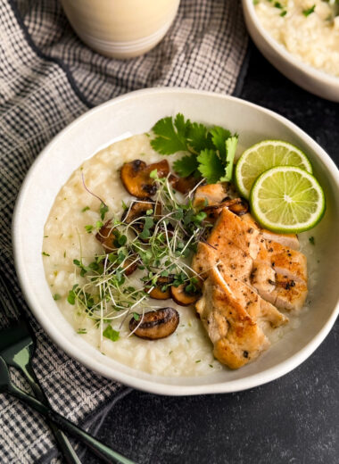 Brothy Coconut Lime Rice and Chicken cover photo by Home-Cooked Living