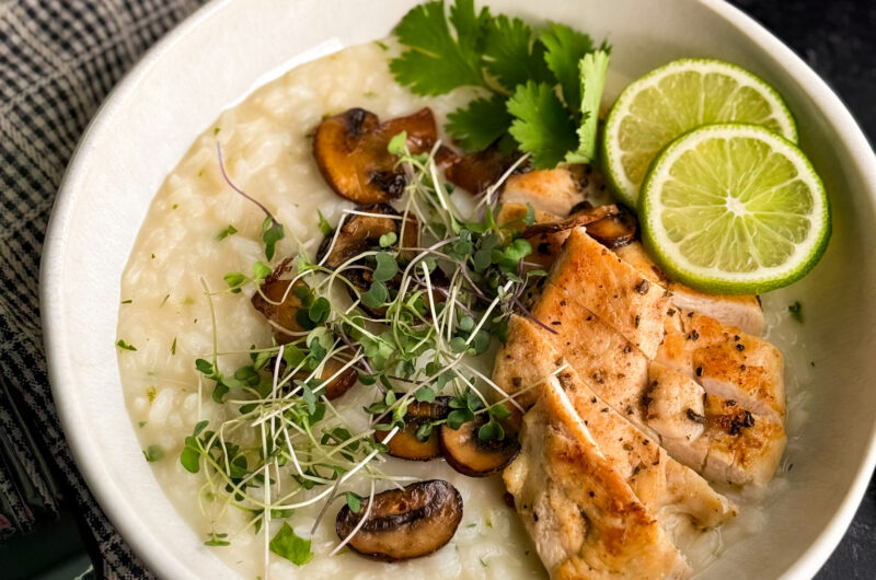 Brothy Coconut Lime Rice and Chicken cover photo by Home-Cooked Living