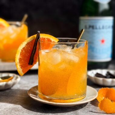 Vanilla Bean Orange Mocktail cover photo by home-cooked living