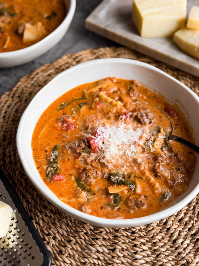 Healthy Lasagna Soup by Home-Cooked Living