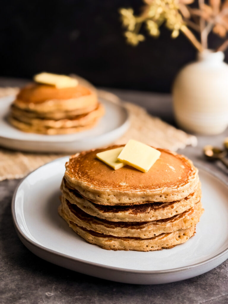 the best Fluffy Wheat Pancakes